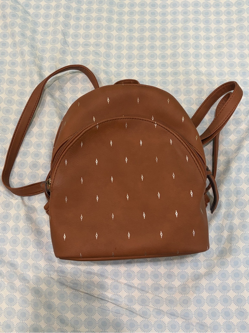 Brown Mini Backpack Purse - Women